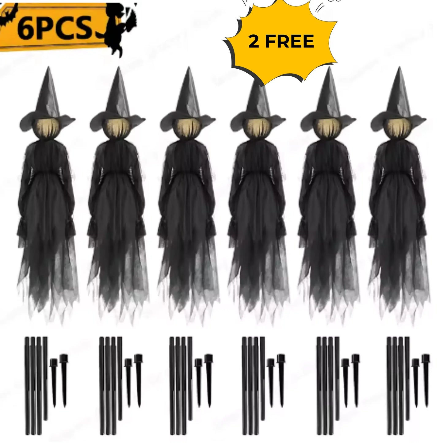 Glowing Witch Decoration